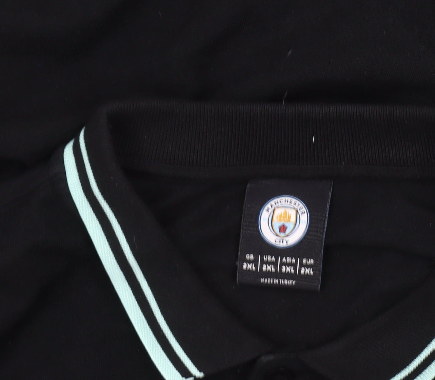 Fanatics Men’s Manchester City Black 2XL Long Sleeve Polo Shirt