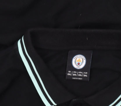 Fanatics Men’s Manchester City Black 2XL Long Sleeve Polo Shirt