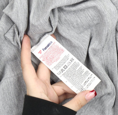 Fanatics Men’s Grey 2XL Long Sleeve Manchester City Polo Shirt