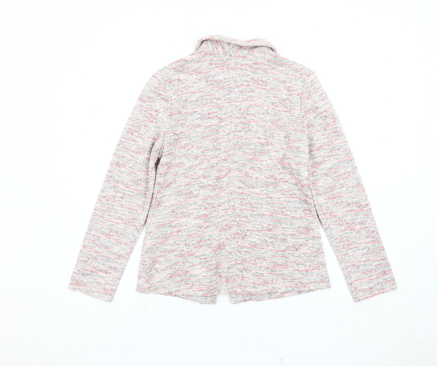 George Women Pink Knit Blazer UK 10 Regular Fit Notch Lapel