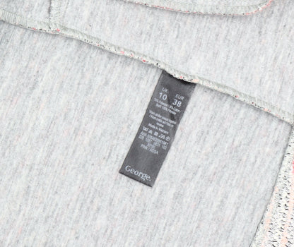 George Women Pink Knit Blazer UK 10 Regular Fit Notch Lapel