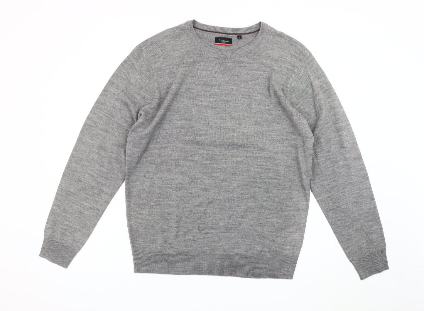 Pierre Cardin Men's Grey XL Pullover Crew Neck Jumper