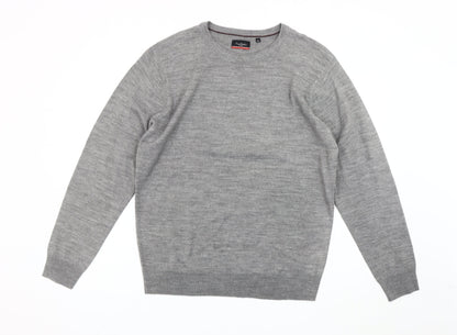Pierre Cardin Men's Grey XL Pullover Crew Neck Jumper