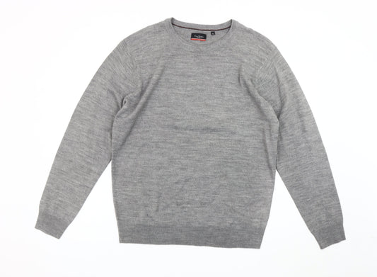 Pierre Cardin Men's Grey XL Pullover Crew Neck Jumper