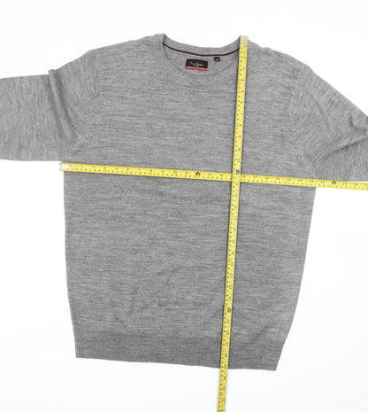 Pierre Cardin Men's Grey XL Pullover Crew Neck Jumper