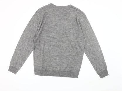 Pierre Cardin Men's Grey XL Pullover Crew Neck Jumper