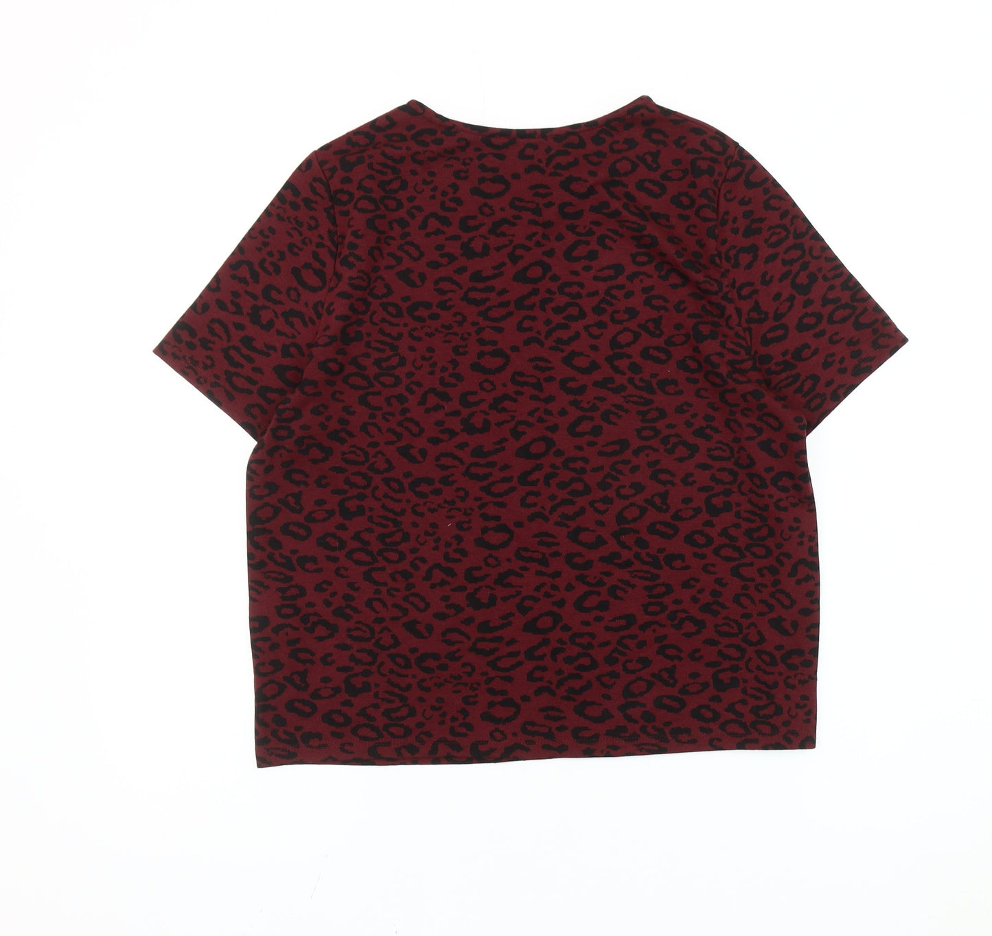 Womens UK Size 12 New Look Red Basic T-Shirt