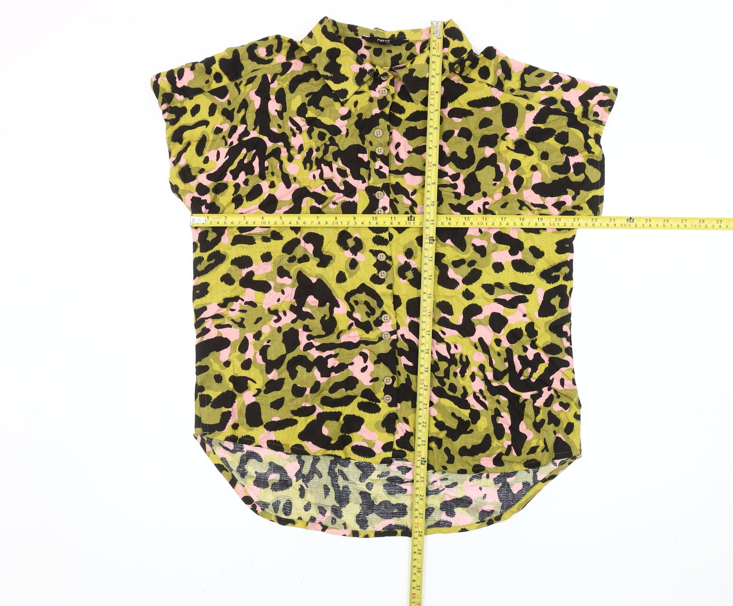 Womens UK Size 10 NEXT Multicoloured Basic Button-Up