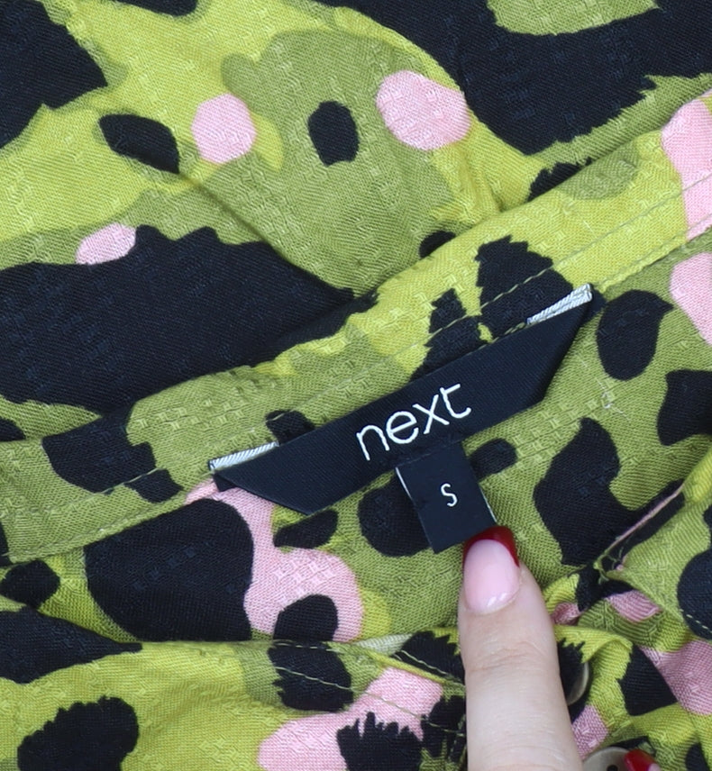 Womens UK Size 10 NEXT Multicoloured Basic Button-Up
