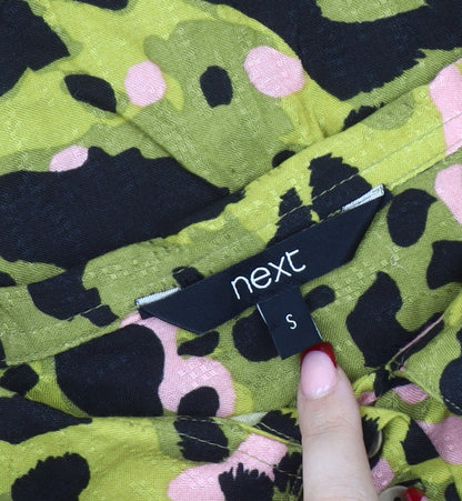 Womens UK Size 10 NEXT Multicoloured Basic Button-Up