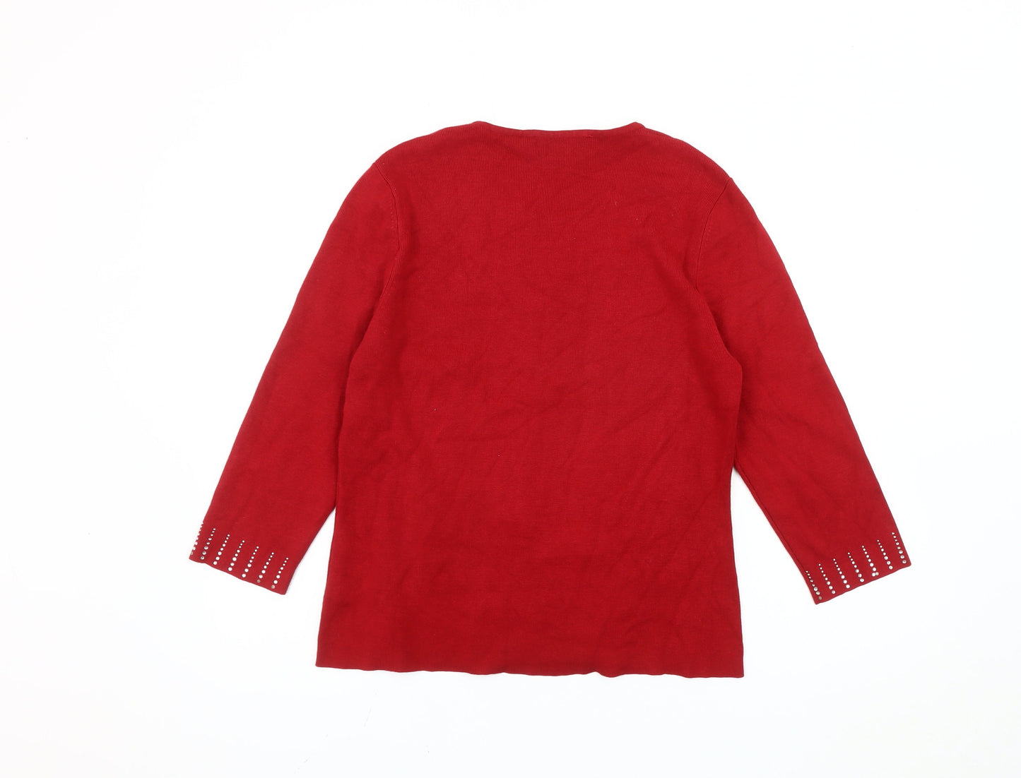 Womens UK Size M Stephen Red Pullover Jumper