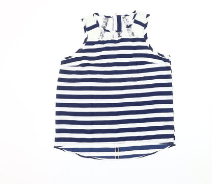 Womens UK Size 14 New Look Blue Camisole Blouse