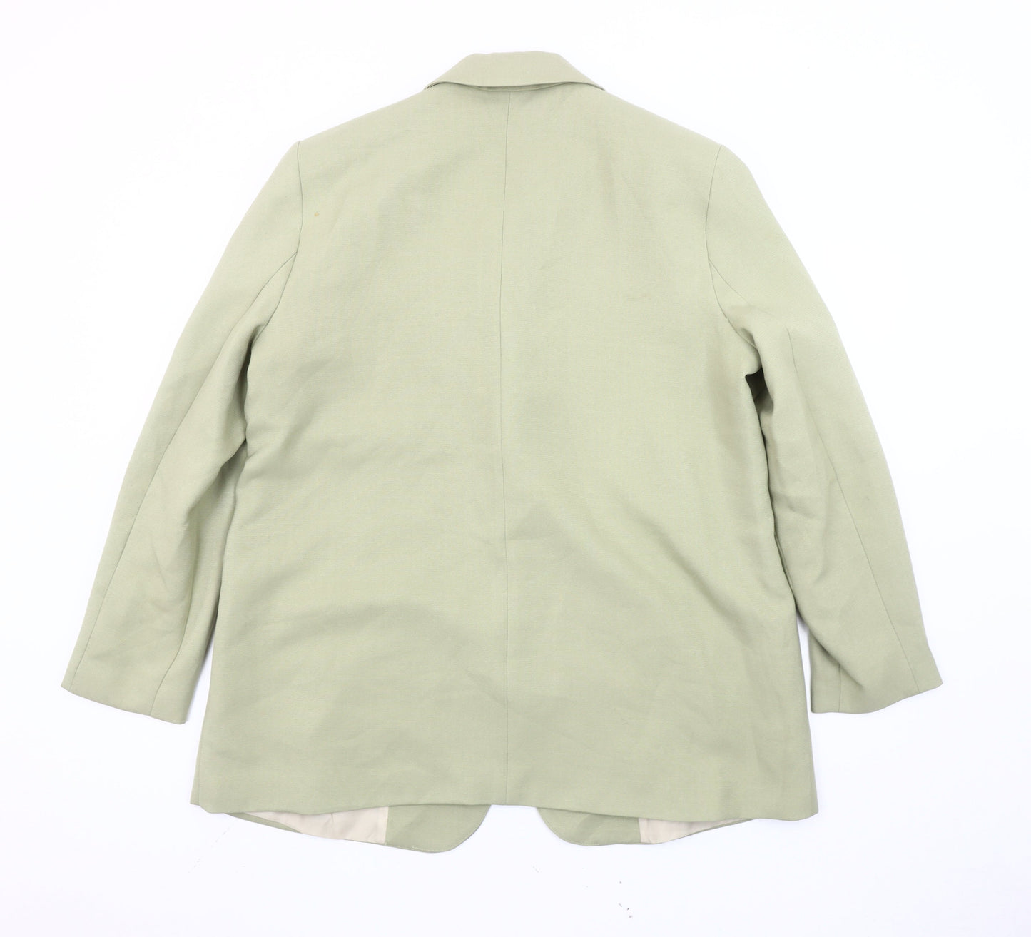 Primark Women’s Green Blazer L Regular Fit Single-Breasted Tailored