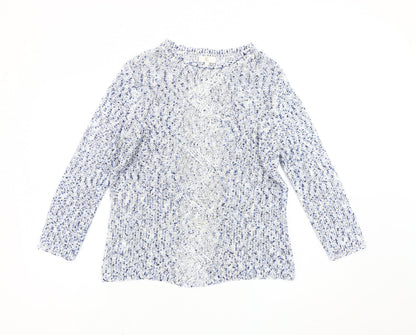 Womens UK Size S CC Multicoloured Pullover Jumper
