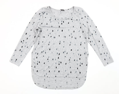 Womens UK Size 12 Izabel London Grey Pullover Jumper