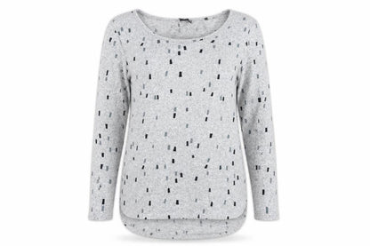 Womens UK Size 12 Izabel London Grey Pullover Jumper