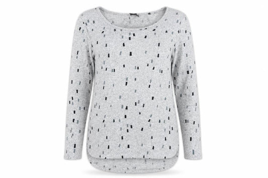 Womens UK Size 12 Izabel London Grey Pullover Jumper