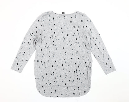 Womens UK Size 12 Izabel London Grey Pullover Jumper