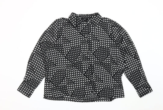 Womens UK Size 16 NEXT Black Basic Blouse