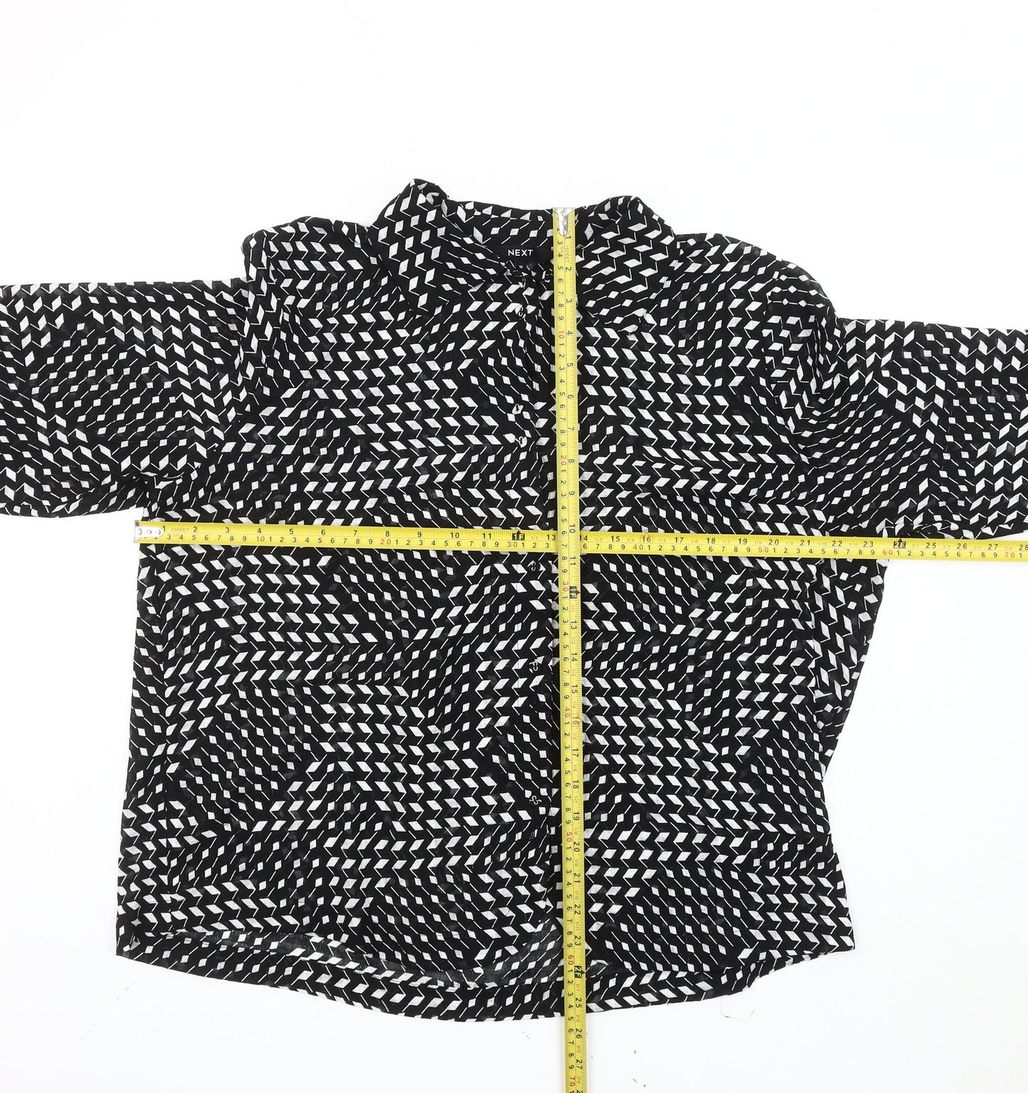 Womens UK Size 16 NEXT Black Basic Blouse