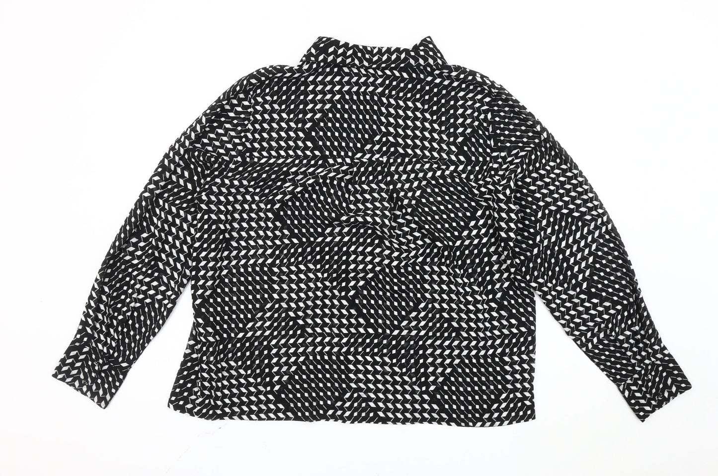 Womens UK Size 16 NEXT Black Basic Blouse