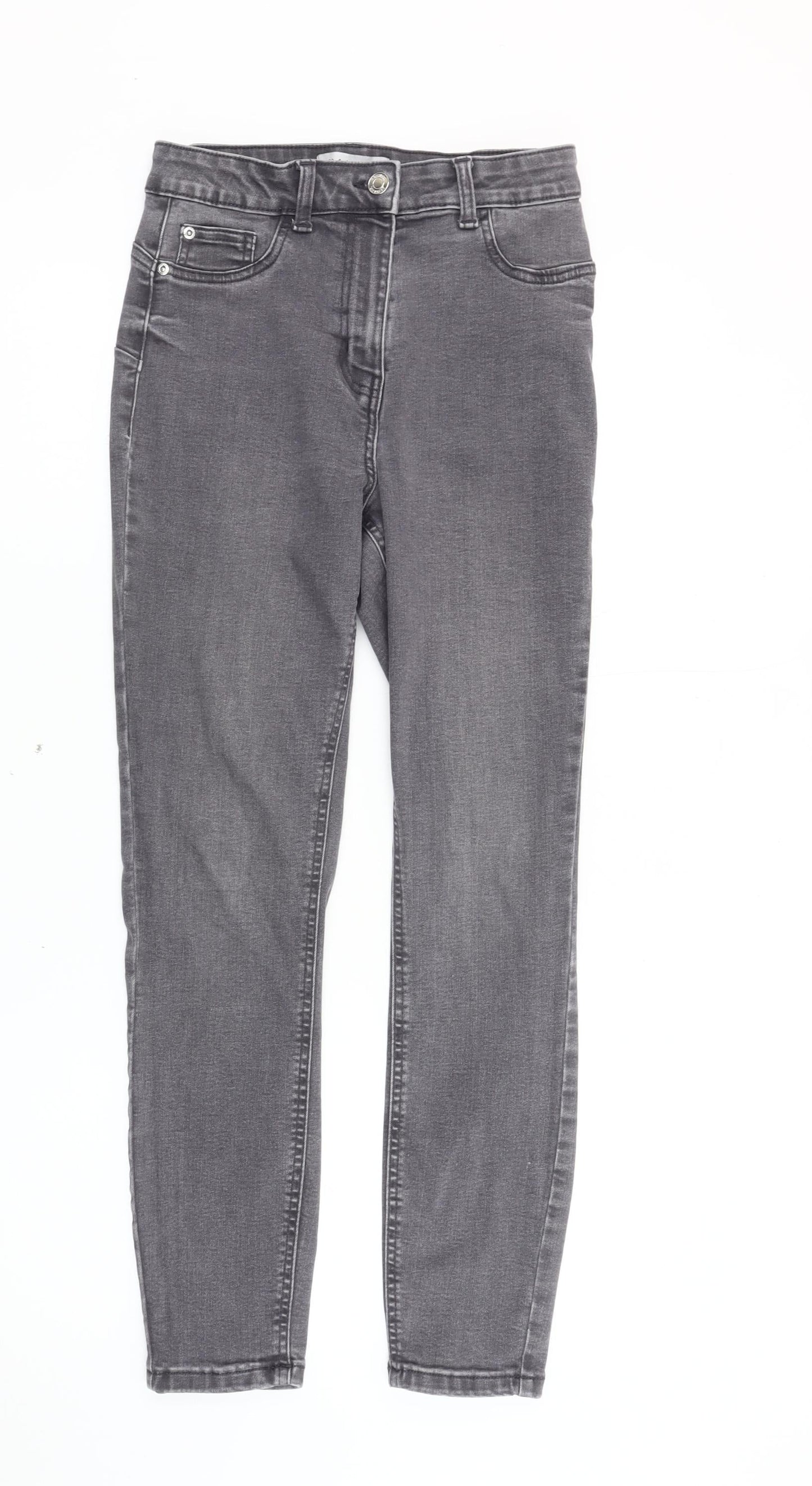 Primark Women’s Grey Skinny Jeans Size 8 Slim Fit Mid Rise Denim