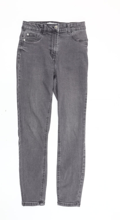 Primark Women’s Grey Skinny Jeans Size 8 Slim Fit Mid Rise Denim
