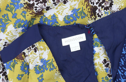 Monsoon Women’s Multicoloured Floral Sheath Knee Length Dress Size 12