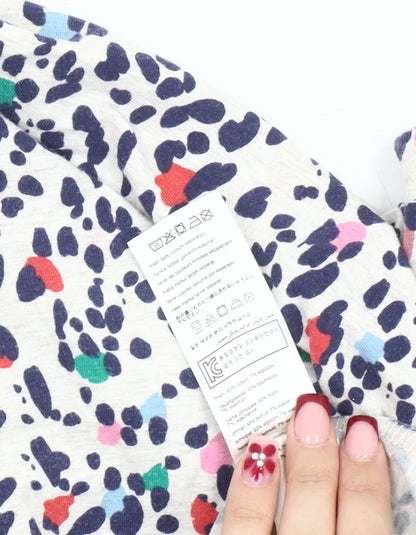 Joules Women’s Multicoloured Animal Print Shift Dress Size 10 Short Sleeve