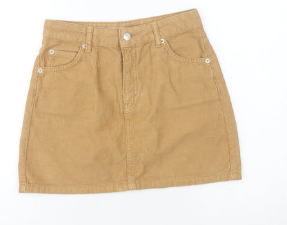 Womens UK Size 6 Topshop Straight & Pencil Corduroy Skirt