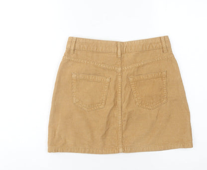 Womens UK Size 6 Topshop Straight & Pencil Corduroy Skirt
