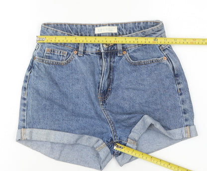 Denim Co Women’s Blue High-Rise Mom Denim Shorts Size 6