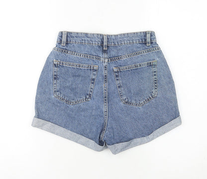 Denim Co Women’s Blue High-Rise Mom Denim Shorts Size 6