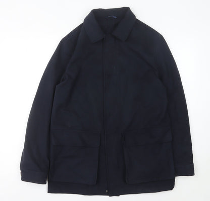 Mens UK Size M Sarto Blue Basic Jacket