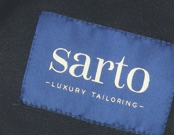 Mens UK Size M Sarto Blue Basic Jacket