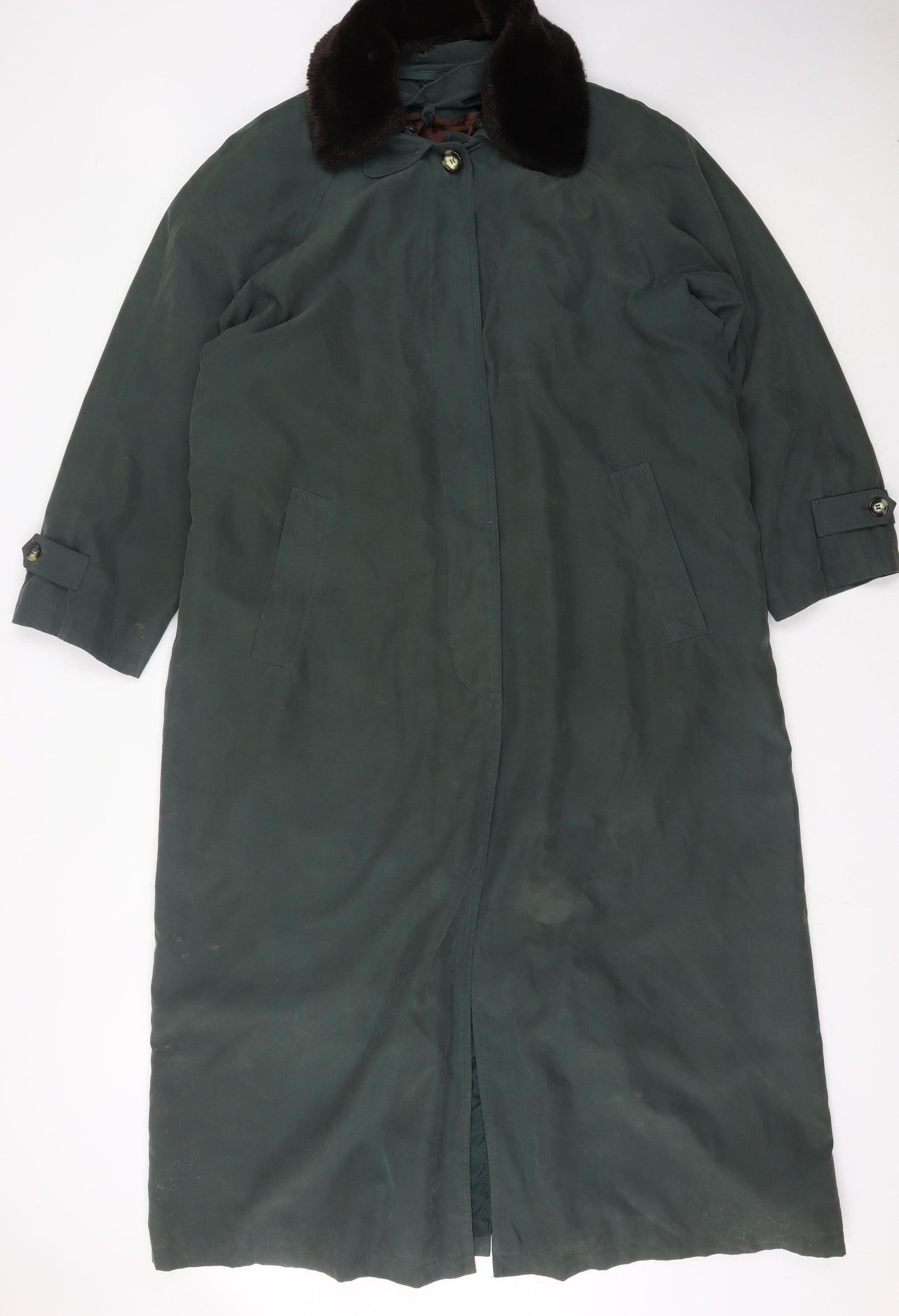 Womens UK Size 16 Rossetti Green Overcoat