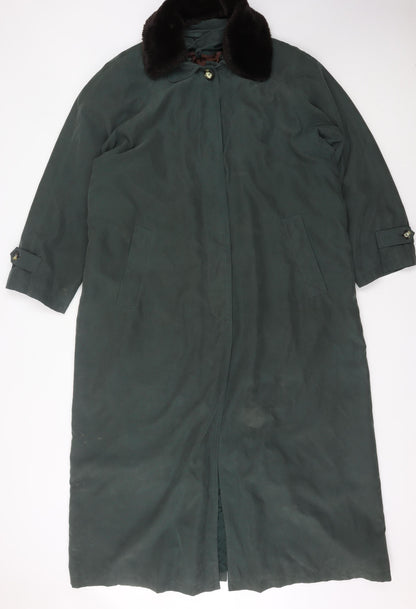 Womens UK Size 16 Rossetti Green Overcoat