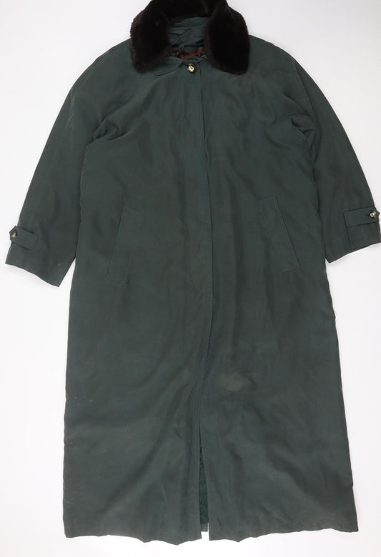 Womens UK Size 16 Rossetti Green Overcoat