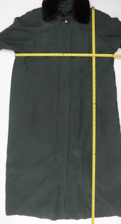 Womens UK Size 16 Rossetti Green Overcoat
