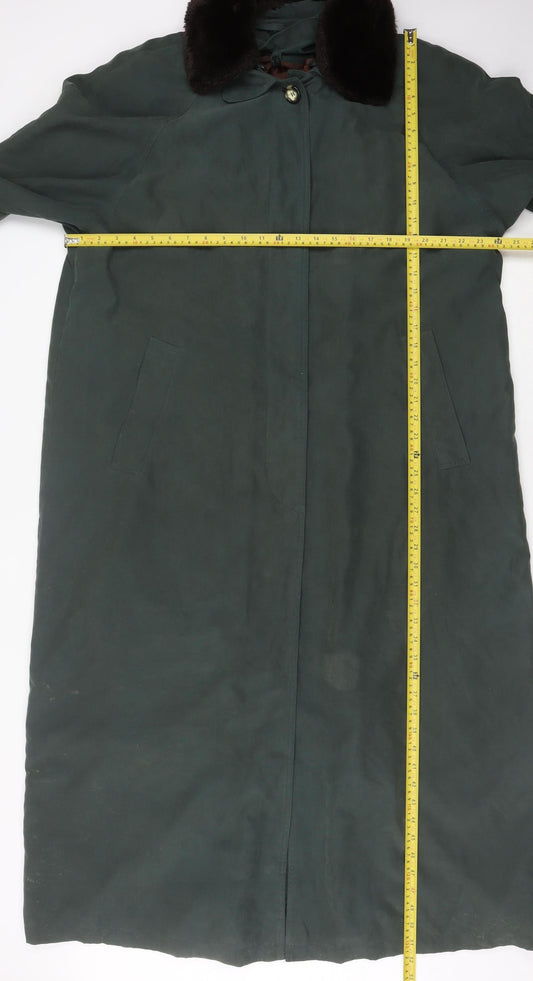 Womens UK Size 16 Rossetti Green Overcoat