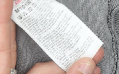 Superdry Men's Grey V-Neck Short Sleeve Jersey Cotton T-Shirt M