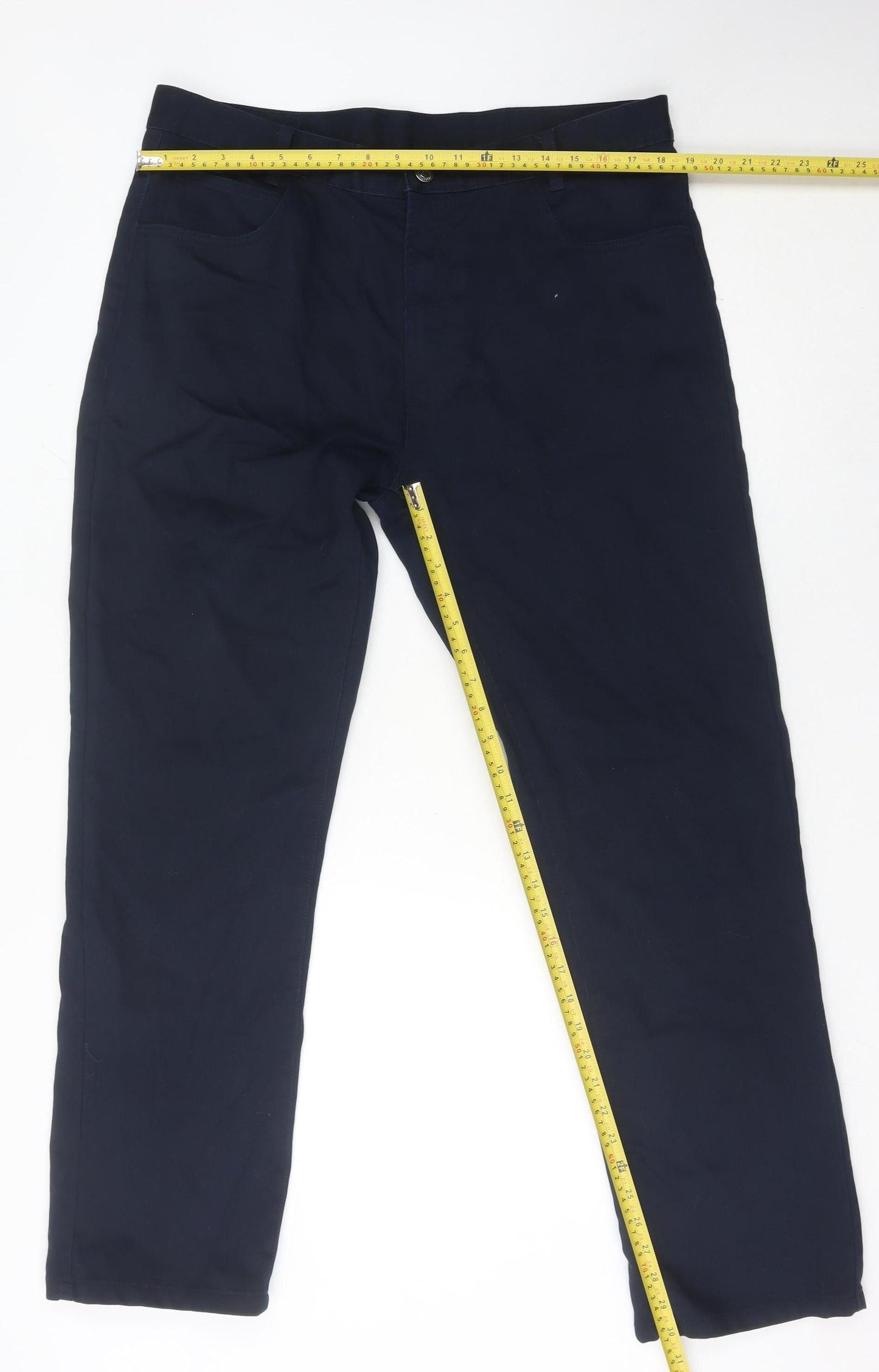 Mens UK Size 38 Raphael Valencino Regular Fit Straight Blue Jeans