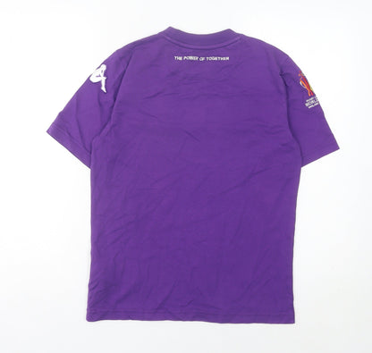 Kappa Boys Purple Rugby League World Cup T-Shirt 14 Years Short Sleeve