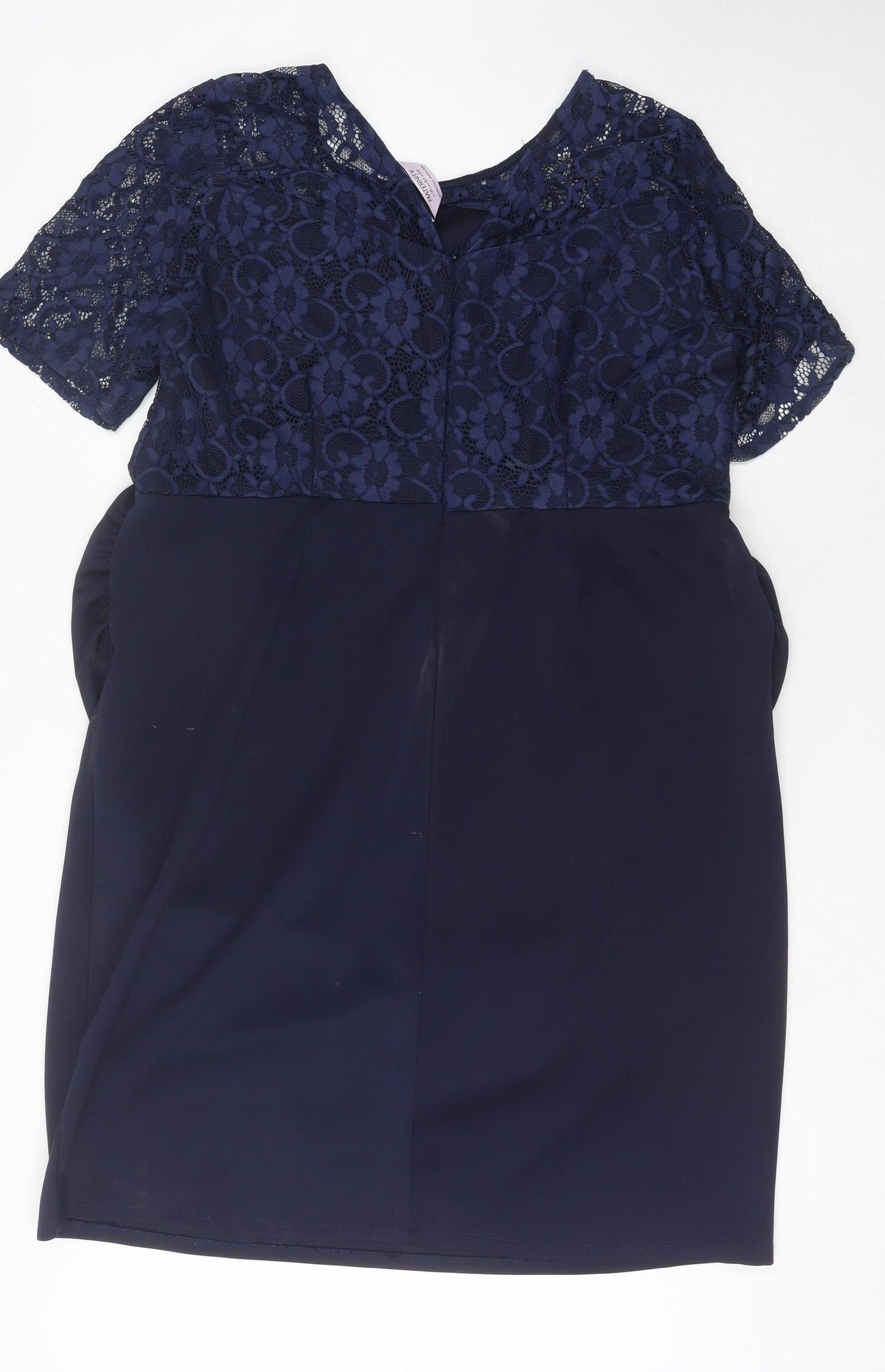 Dorothy Perkins Women’s Blue Maternity Sheath Knee Dress Size 22