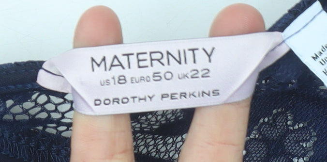 Dorothy Perkins Women’s Blue Maternity Sheath Knee Dress Size 22