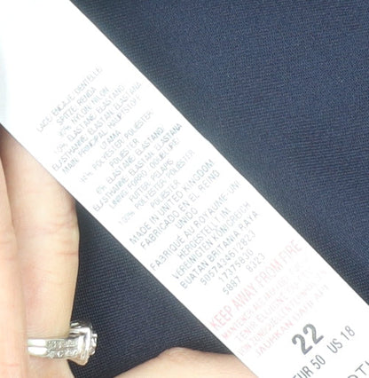 Dorothy Perkins Women’s Blue Maternity Sheath Knee Dress Size 22