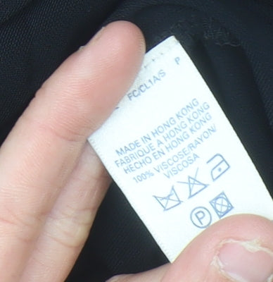 French Connection Women's Black Size 8 Knee Length Wrap Dress