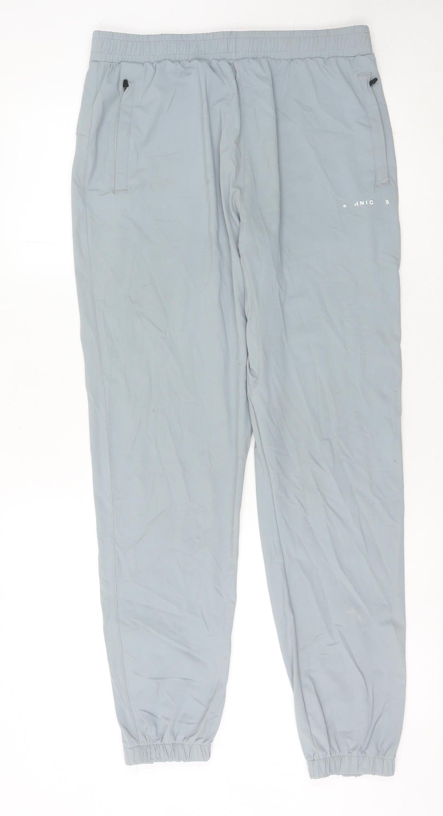 Technicals Mens Grey M Jogger Trousers Tapered Woven Stretch Activewear