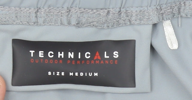 Technicals Mens Grey M Jogger Trousers Tapered Woven Stretch Activewear