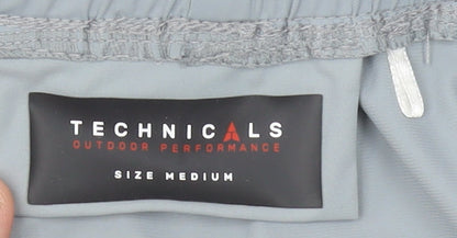 Technicals Mens Grey M Jogger Trousers Tapered Woven Stretch Activewear